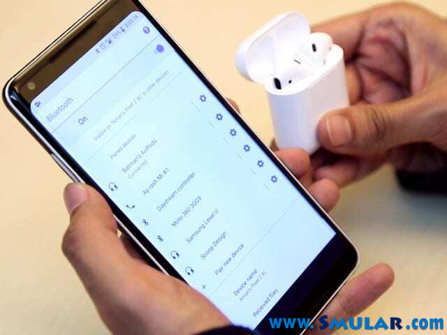 how to connect airpods to android