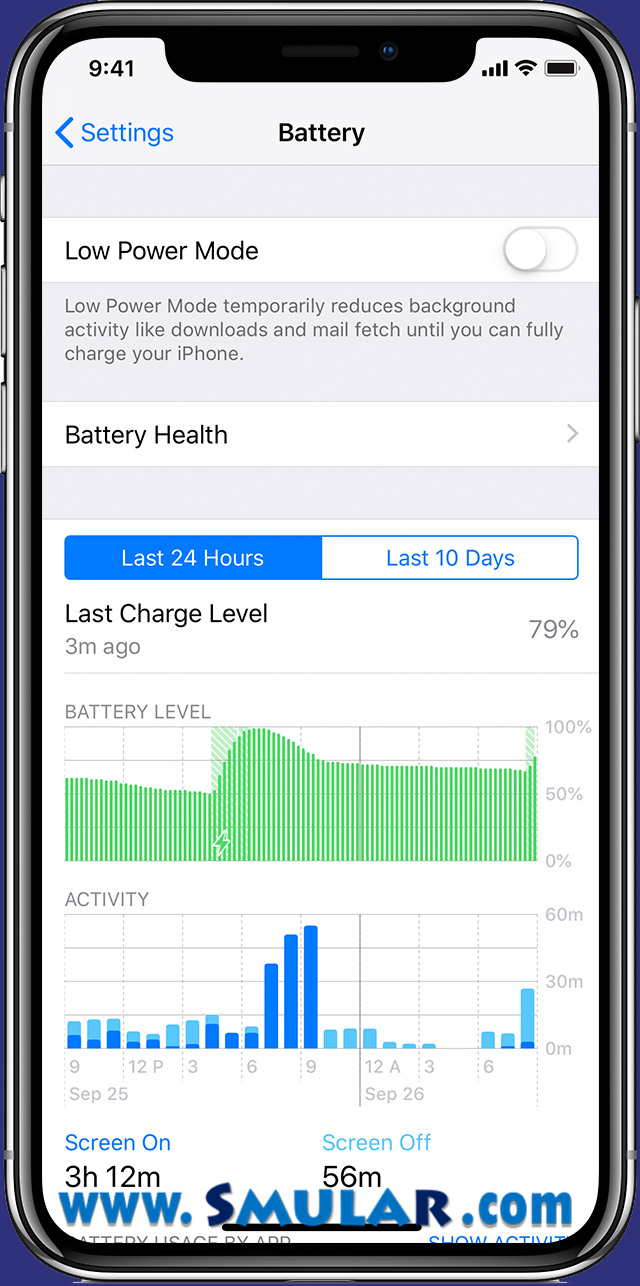 iphone battery usage