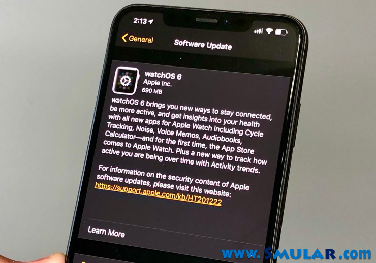 watchos 6 update 5